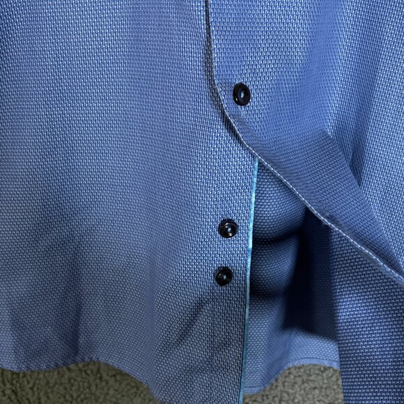 Eton Signature Twill Cotton Contemporary Button Up Shirt - Men's Size 42/16.5 - Picture 3 of 10